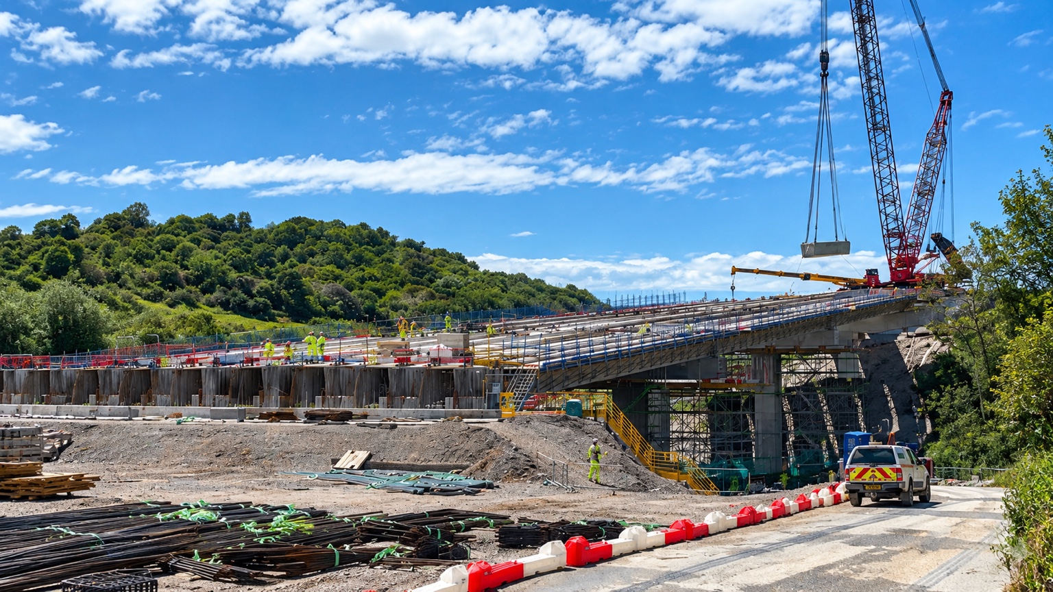 Plymouth viaduct bridge reinforcement works