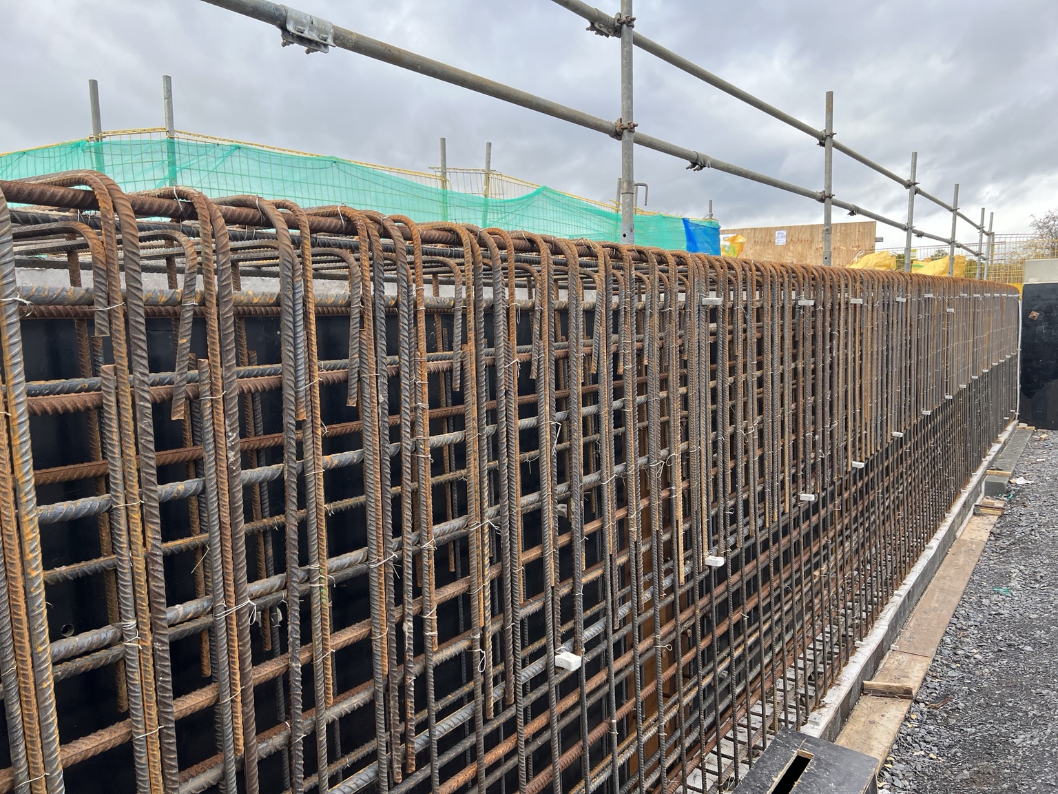 Bridge reinforcement works at Sandy Lane Relief Road