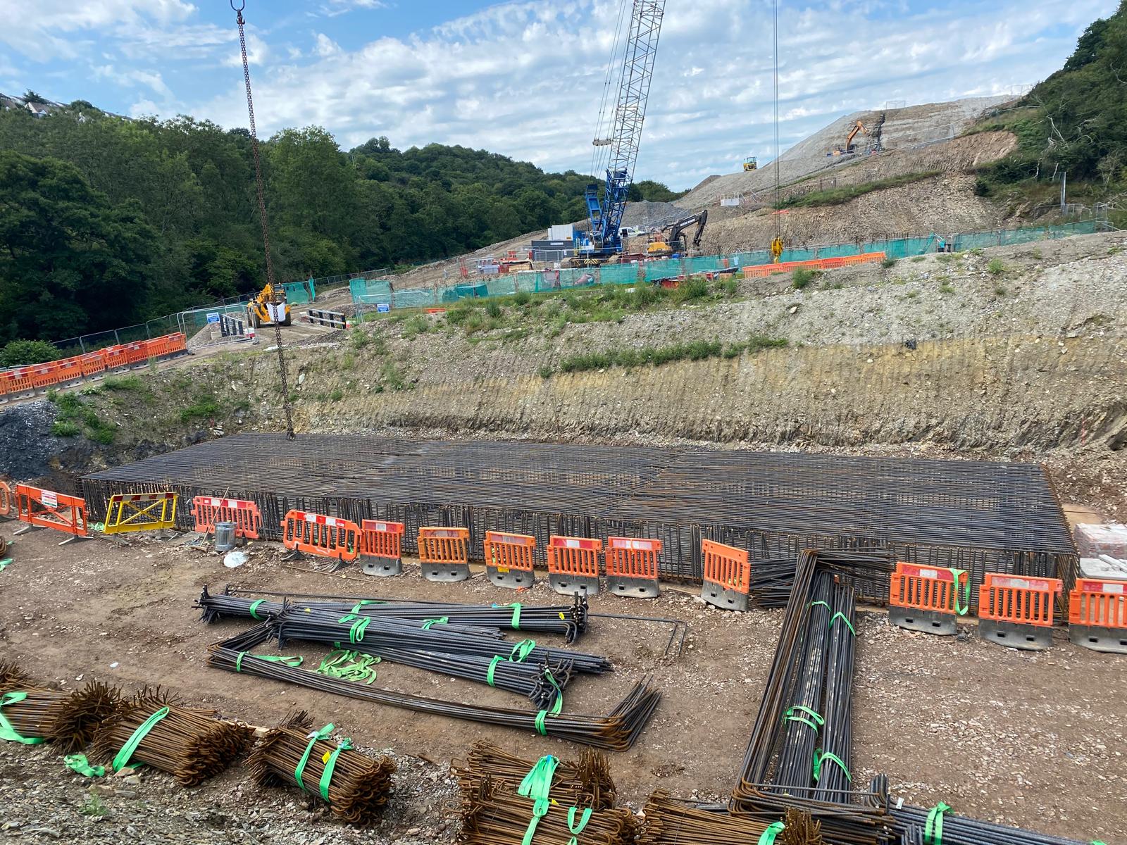 Steel reinforcement slab